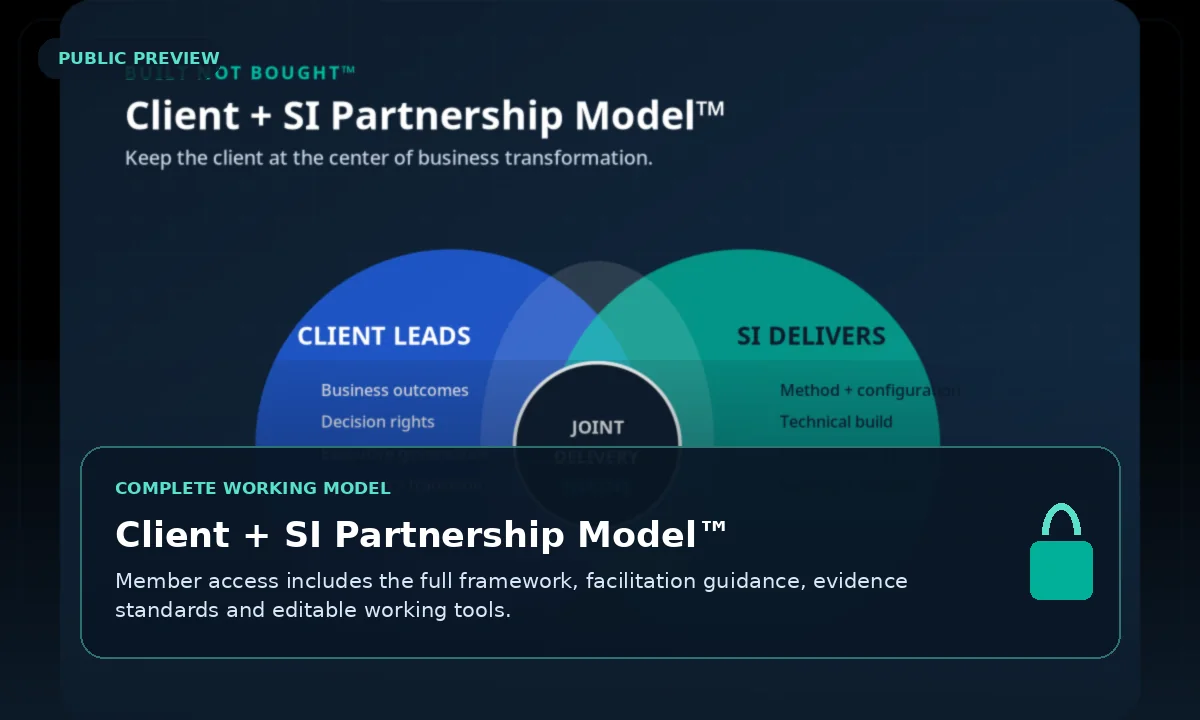 Public preview of Client + SI Partnership Model™